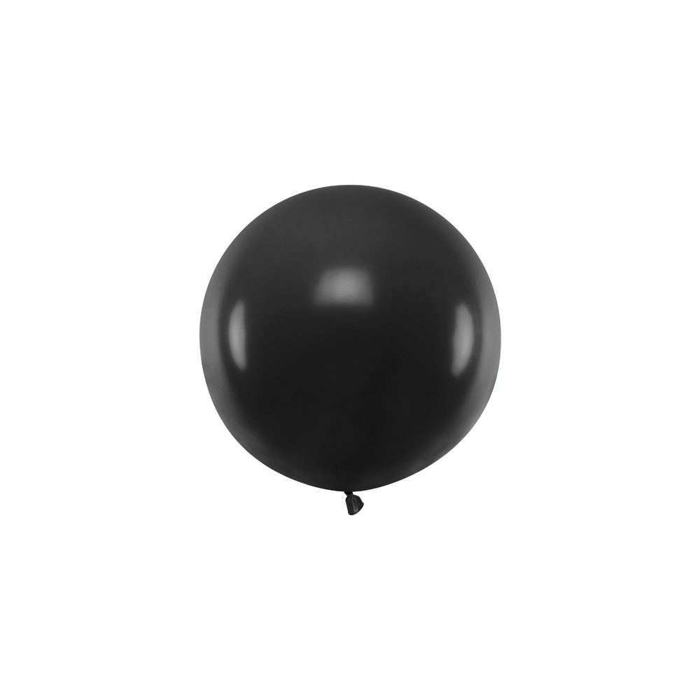 Ballon rond 60 cm - Noir Pastel