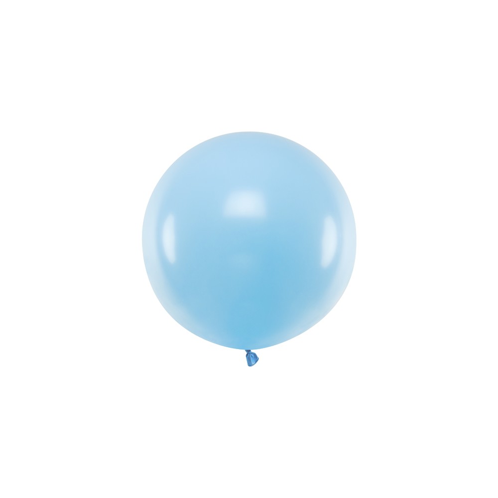 Ballon rond 60 cm - bleu pastel