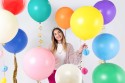 Ballon rond 60 cm - bleu pastel