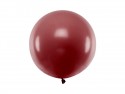 1 ballon rond en latex – Bordeaux – 60 cm
