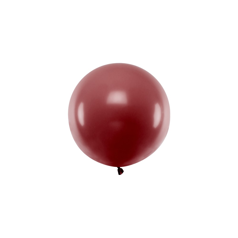 1 ballon rond en latex – Bordeaux – 60 cm