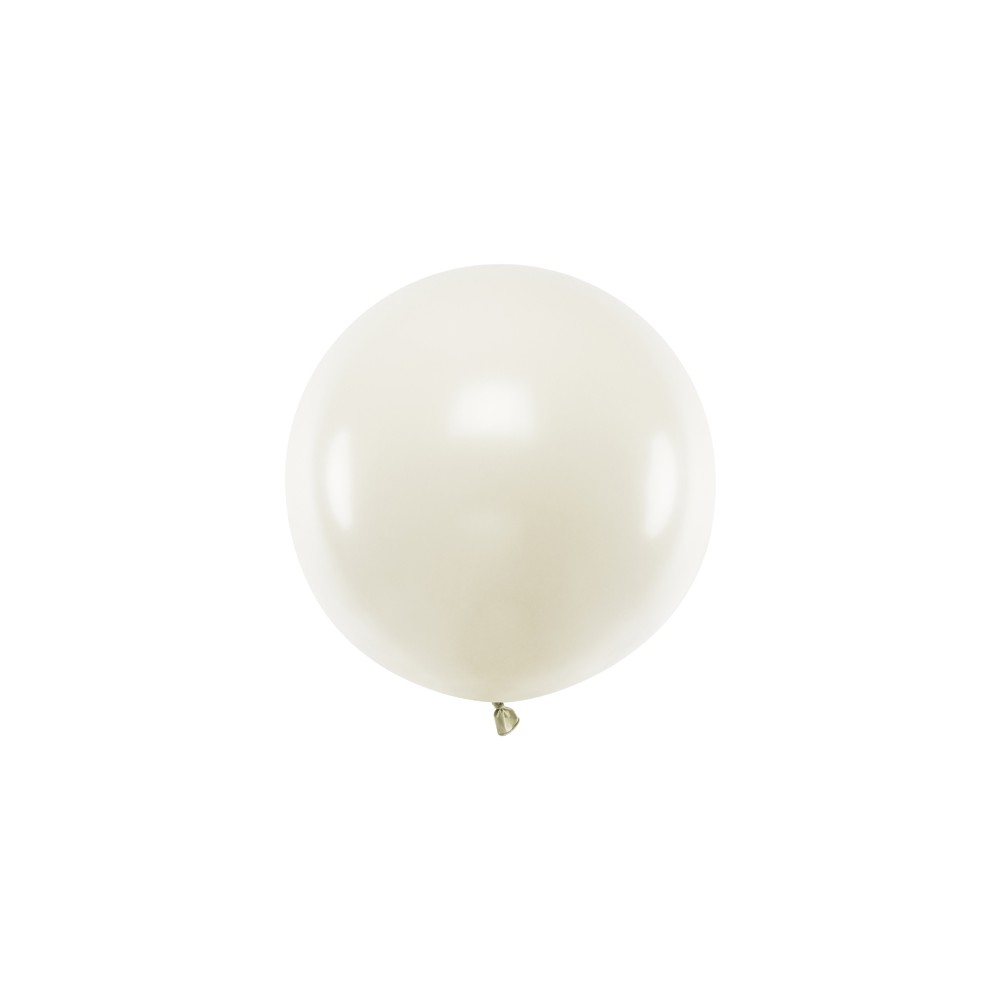 Ballon rond 60 cm - Crème pâle pastel