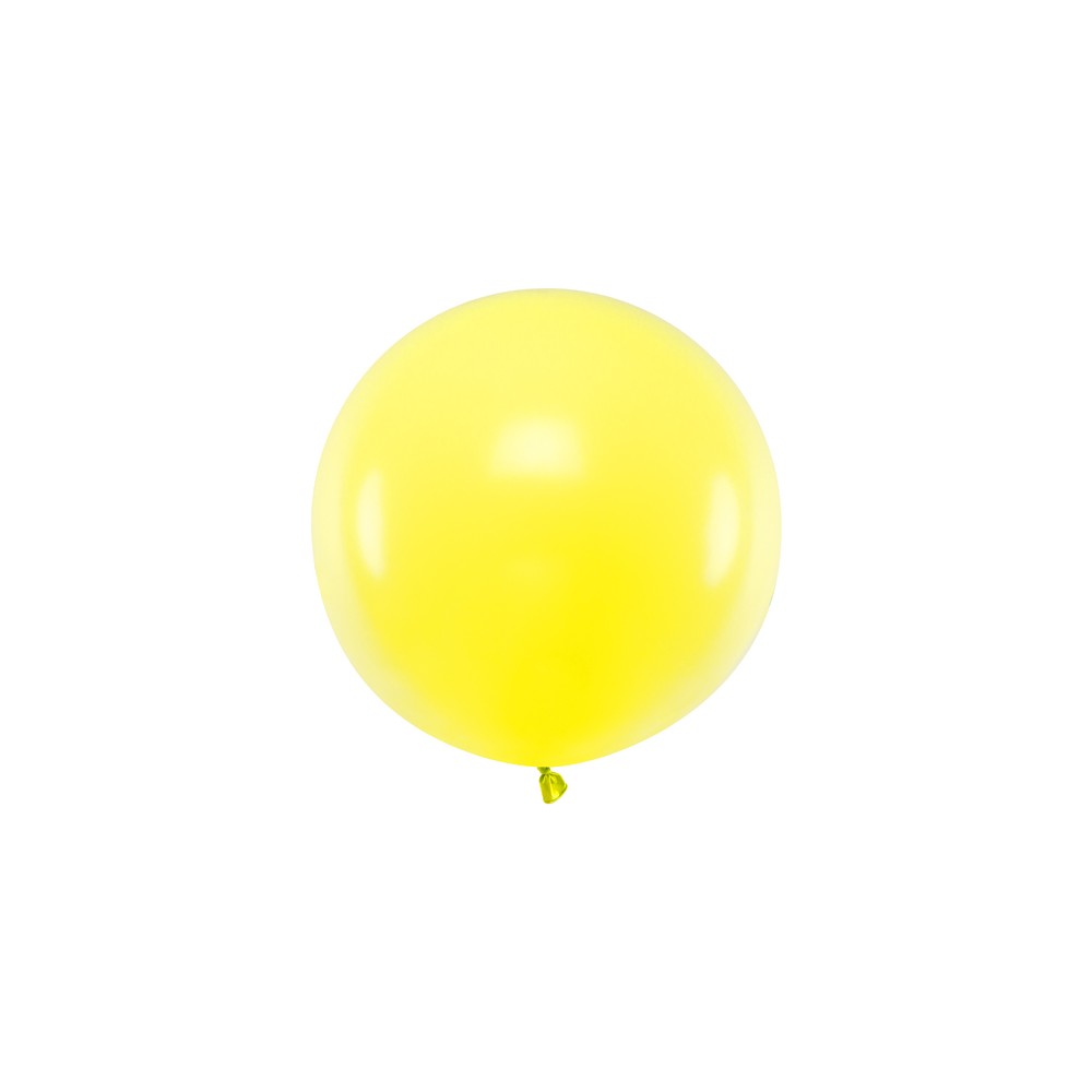 1 ballon rond en latex – Jaune citron – 60 cm