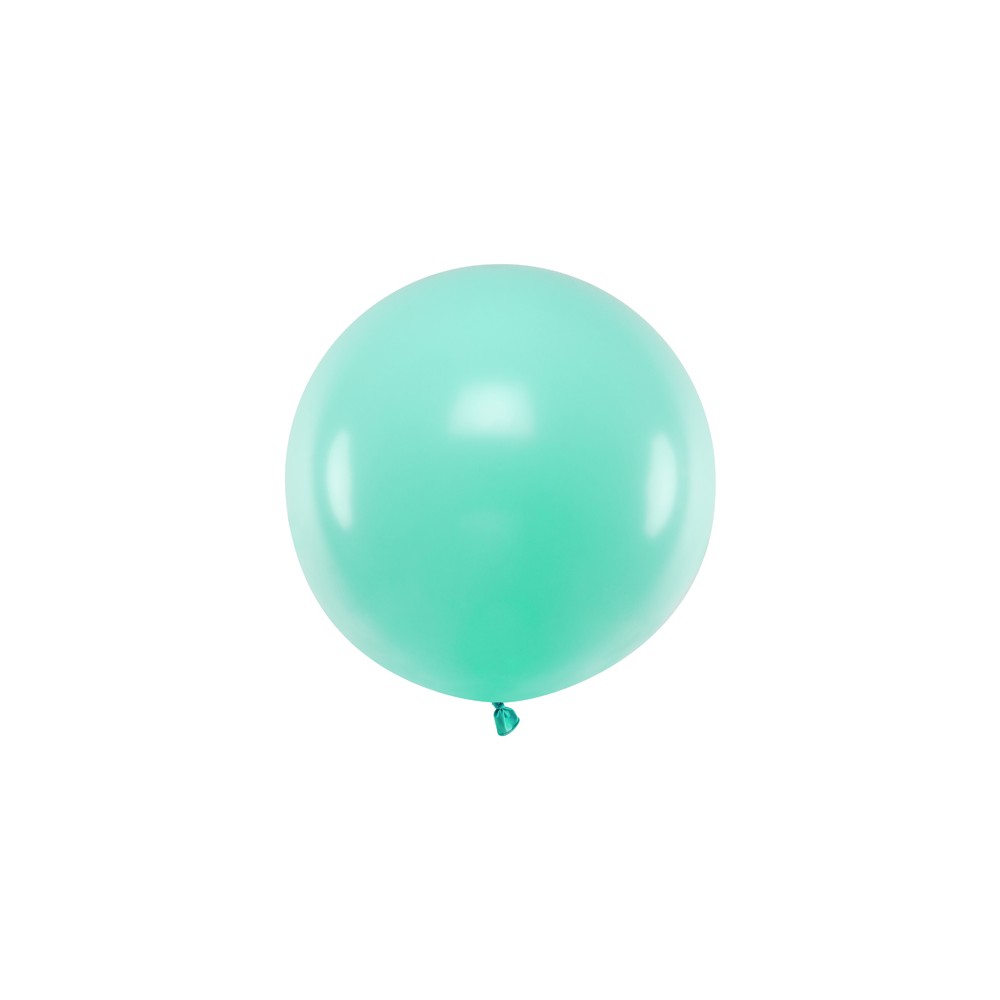 1 ballon rond en latex – Vert menthe clair – 60 cm