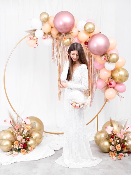 Ballon Glossy rond - or