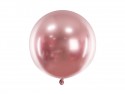 1 ballon rond en latex – Or rose – Finition brillante
