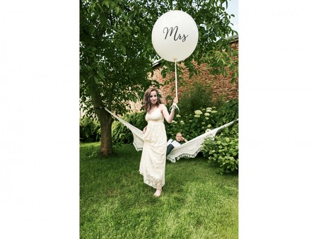 Ballon géant 1 m blanc...