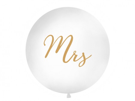 Ballon 1m - Mme - blanc