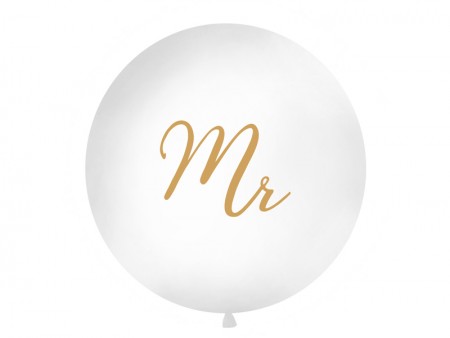 1 ballon rond en latex « Mr...