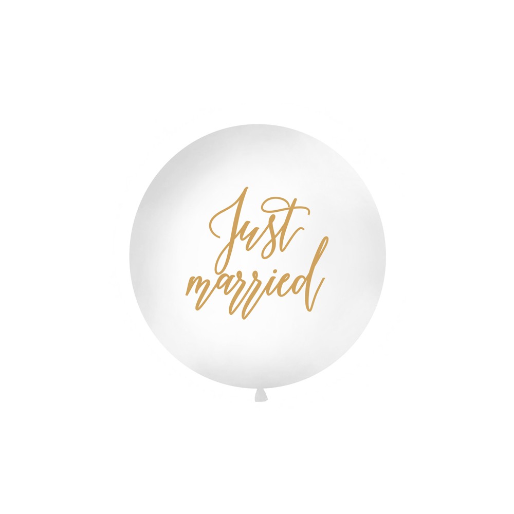 Ballon 1m - Jeunes mariés - blanc