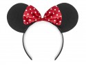 Bandeau Souris noir et rouge