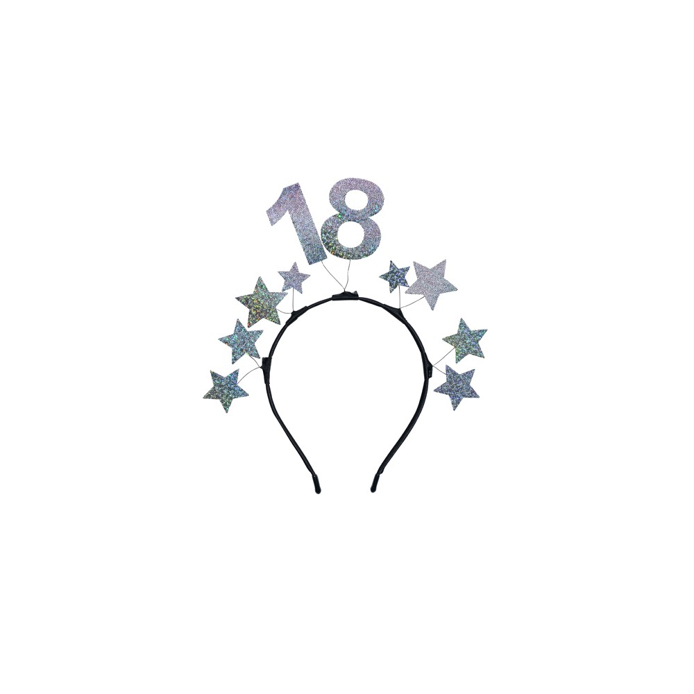 Bandeau avec étoiles 18 - argent
