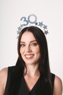 Bandeau avec étoiles 30 - argent