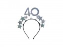 Bandeau avec étoiles 40 - argent
