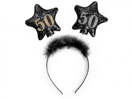 Bandeau avec étoiles 50 noir