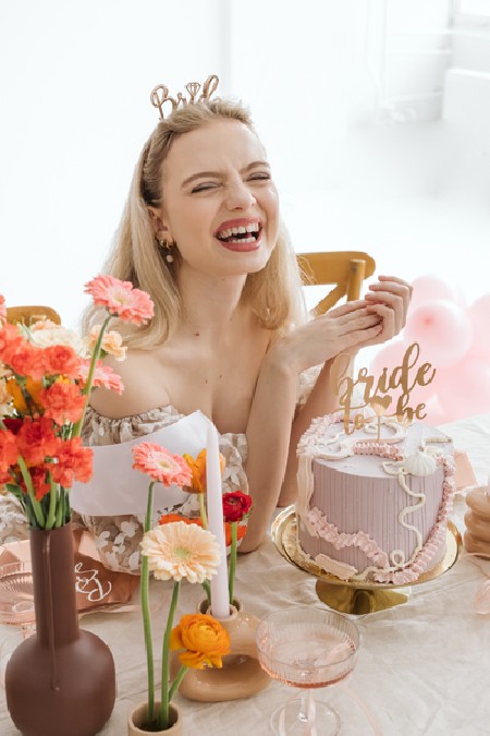 Bandeau mariée - or rose