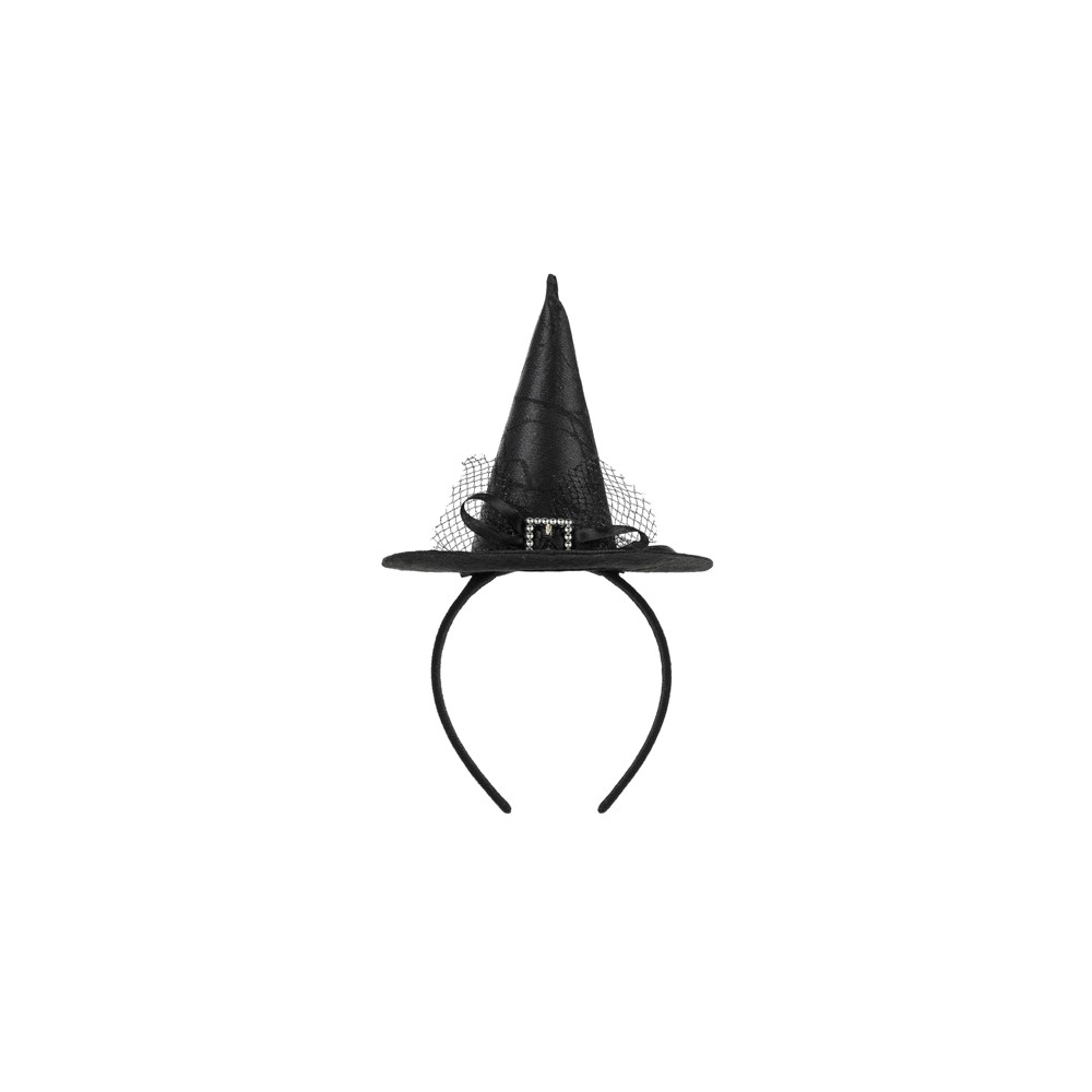 Serre-tête Chapeau de Sorcière - noir