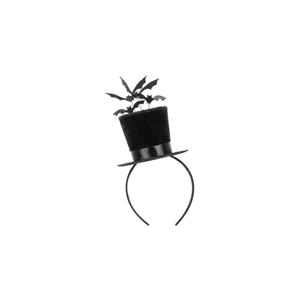 Bandeau Cylindre avec Chauve -souris - Noir
