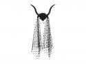 Bandeau Cornes de Diable avec Tulle - Noir