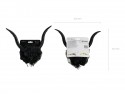 Bandeau Cornes de Diable avec Tulle - Noir