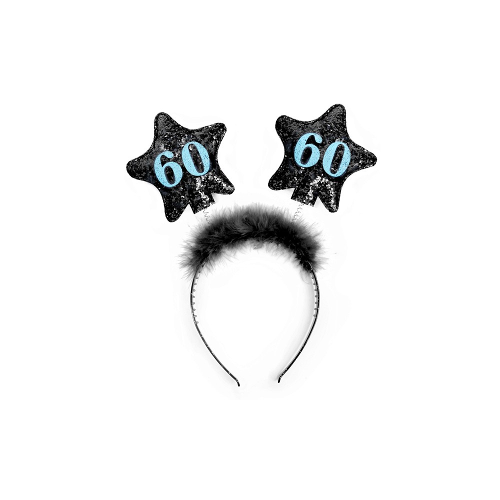Bandeau avec étoiles 60 noir
