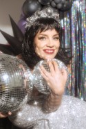 Serre-tête Boule Disco - argent
