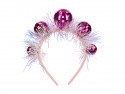Serre-tête Boule Disco - rose