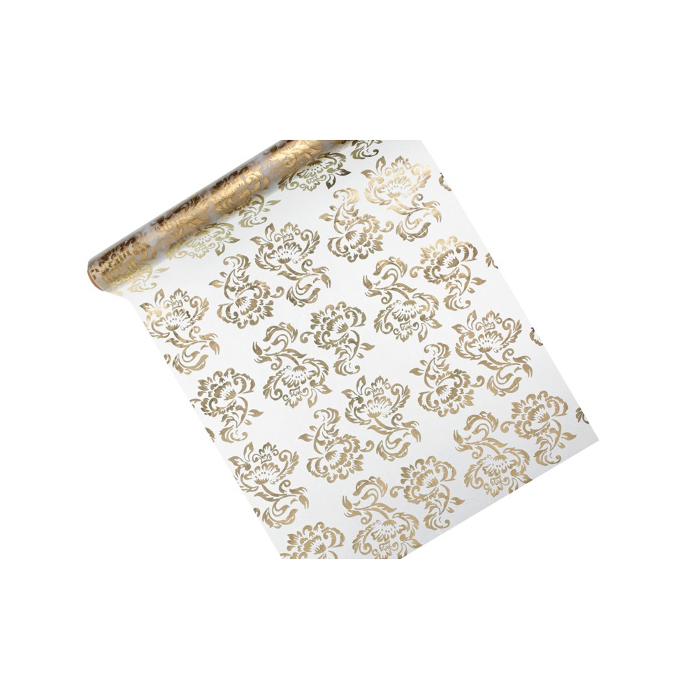 Organza imprimé - blanc+F297:F337 - 0 -36 x 9m