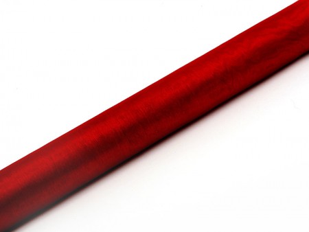Organza uni - rouge - 0 -36...