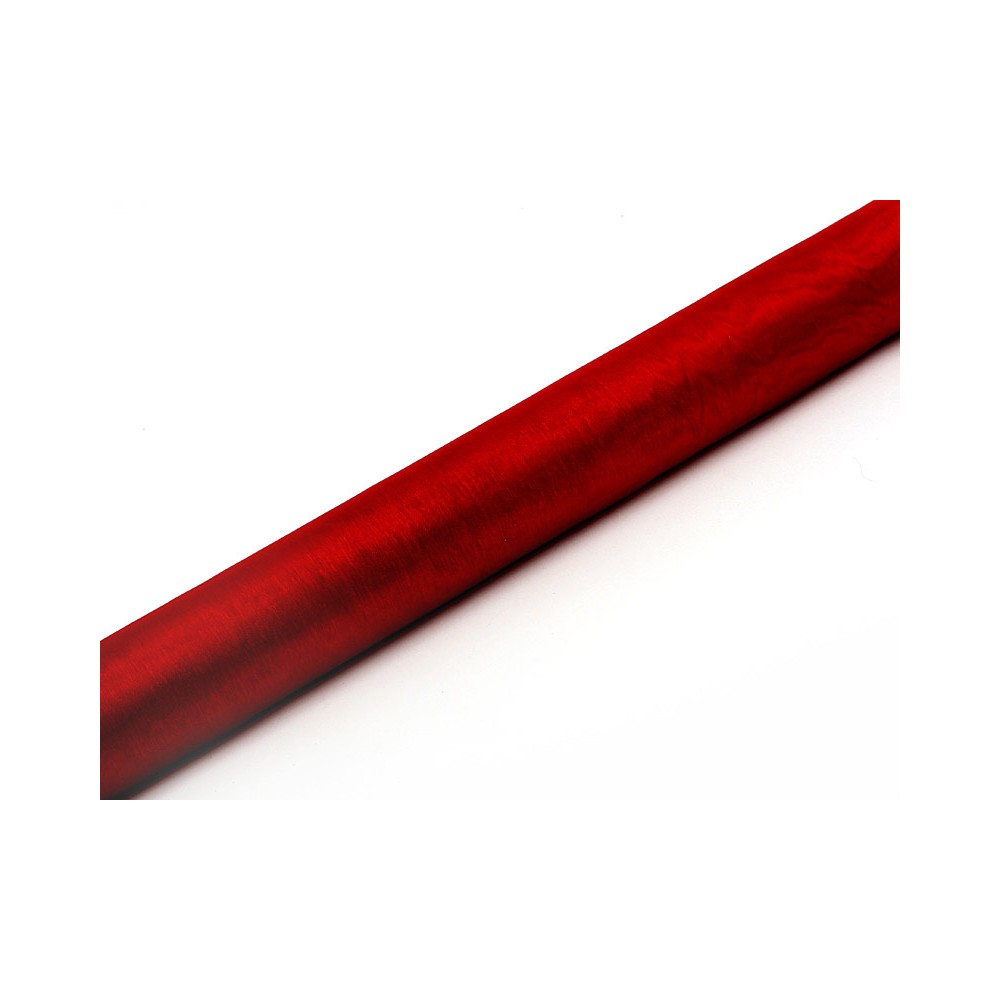Organza uni - rouge - 0 -36 x 9m