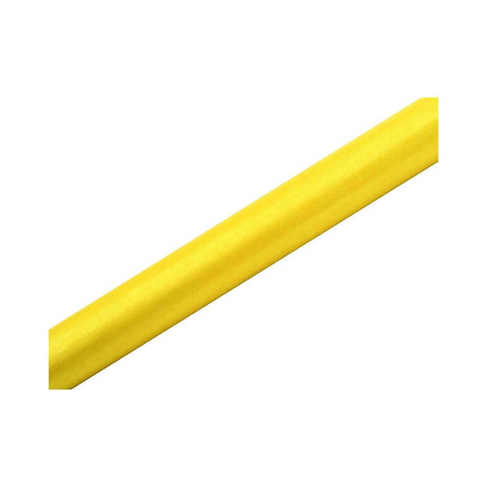 Organza uni - jaune - 0 -36 x 9m