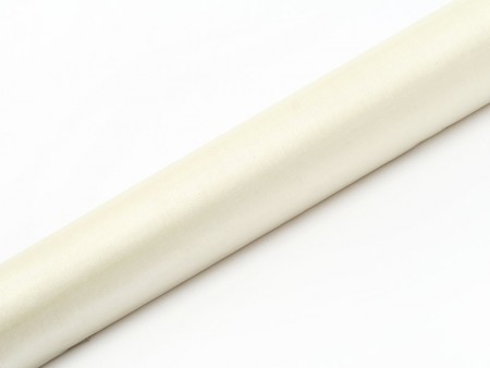 Organza uni - crème pâle -...