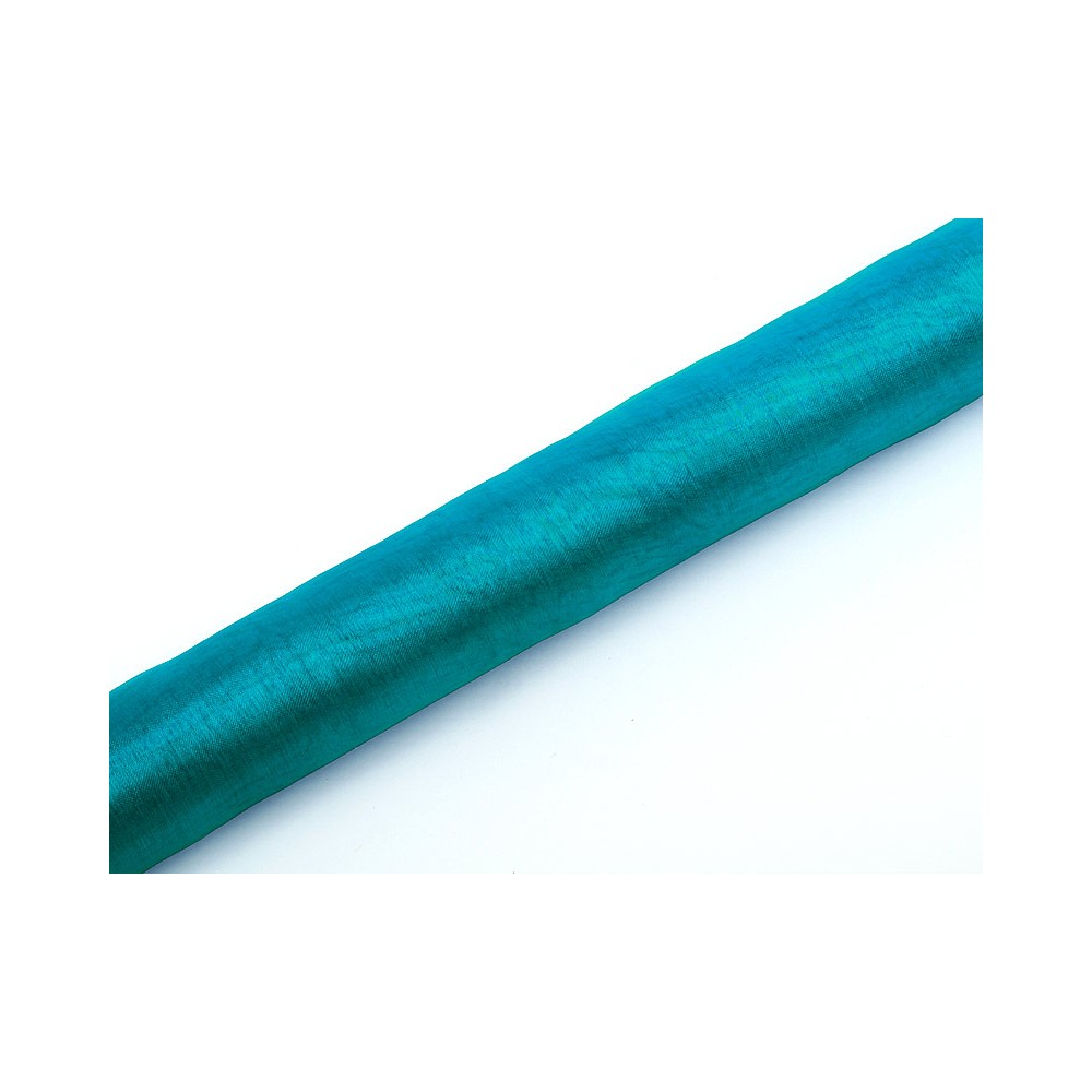 Organza uni - turquoise - 0 -36 x 9m