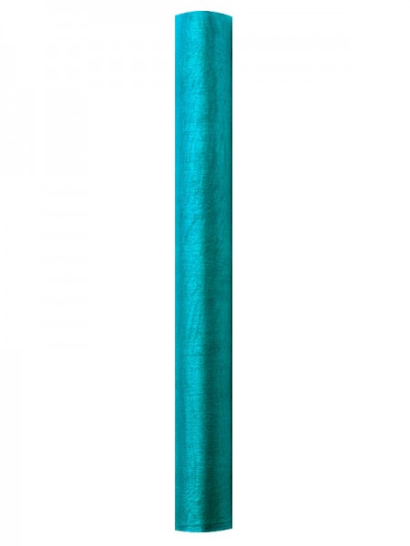 Organza uni - turquoise - 0...