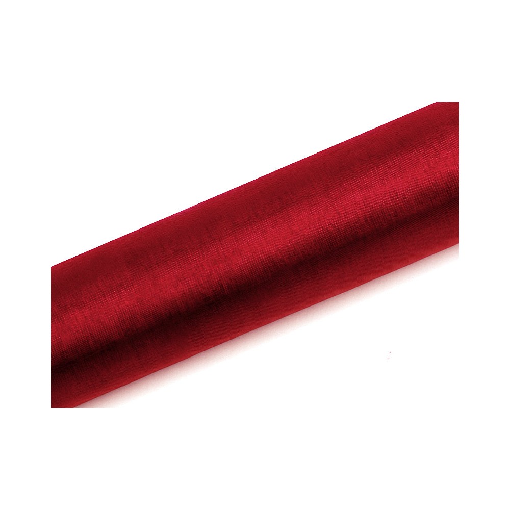 Organza uni - rouge - 0 -16 x 9m