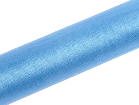 Organza uni - bleu - 0 -16...