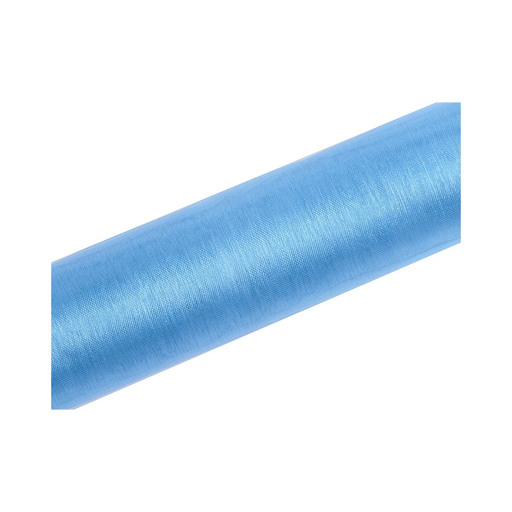 Organza uni - bleu - 0 -16 x 9m