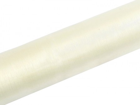 Organza uni - crème pâle -...