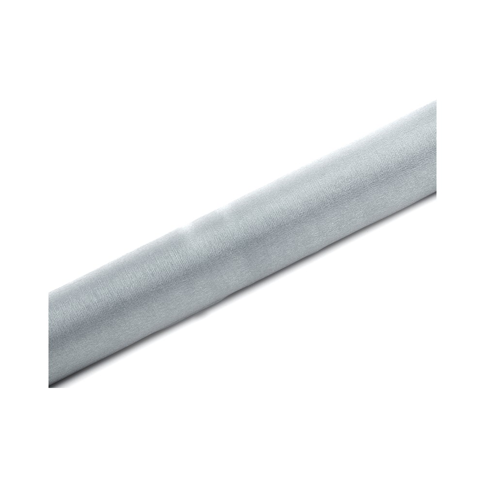 Organza uni Snow - argent - 0 -36 x 9m