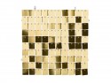 Panneau à paillettes - carrés - or froid