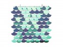 Panneau de fond en paillettes - écaille - lilas