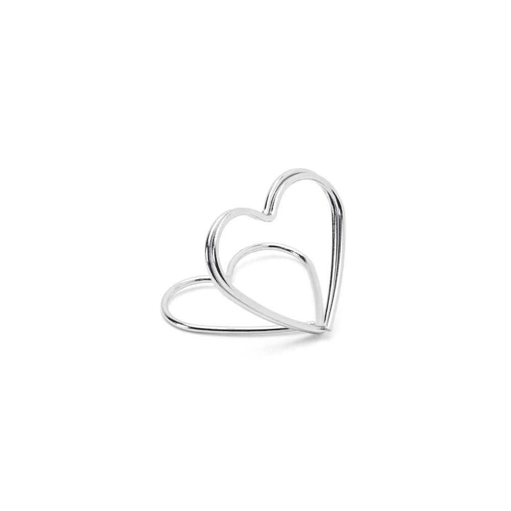 10 Porte -cartes Coeurs - argent