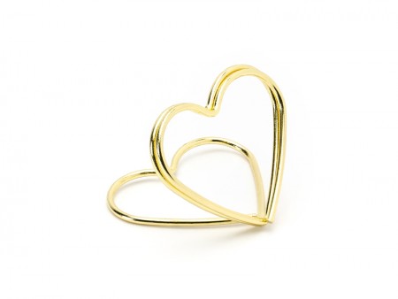10 Porte -cartes Coeurs - or