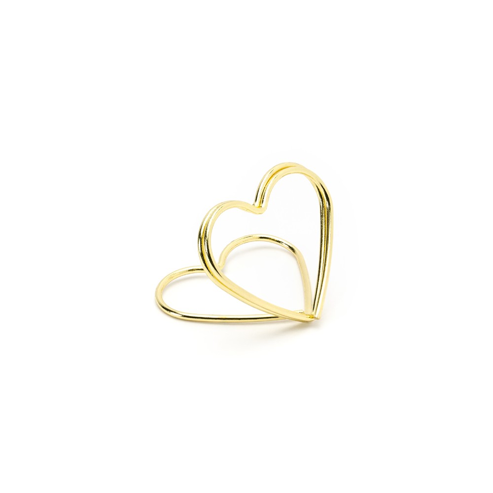 10 Porte -cartes Coeurs - or