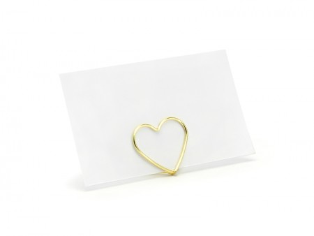10 Porte -cartes Coeurs - or