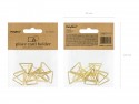 10 Porte -cartes Triangles - or