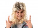 Perruque années 80 - longs cheveux - blond