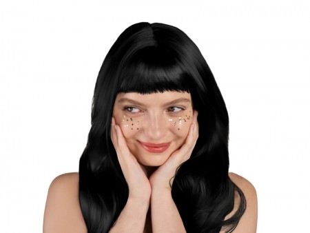 Perruque - longs cheveux -...