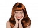 Perruque - longs cheveux - roux