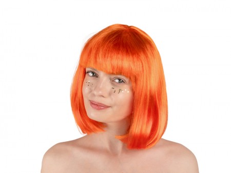 Perruque Cléopâtre - orange